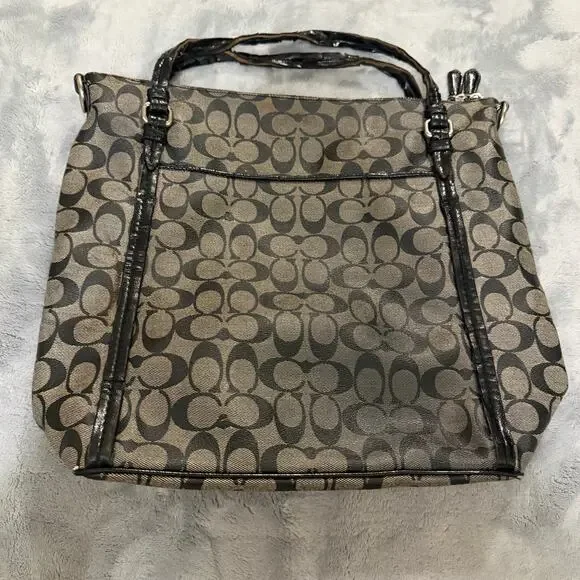 Coach tote bag missing strap and worn handles - Picture 2 of 5